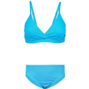 Aquarti Meisjes Bikini Set Bustier Bikini Brief Tweedelig Badpak Zwempak, 039 Jacquard stippen turkoois, 170