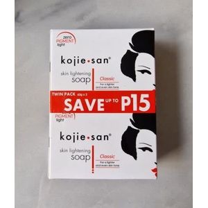 Kojie San verlichtende zeep Huidverlichtende kojiczuurzeep (2 Bar 65g)