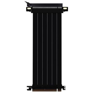 Allowish Full Speed 3.0 PCIE X16 Riser Kabel Videokaart Verlengkabel GPU PCI-E flexibele afgeschermde extender (20 cm, 180 graden zwart)