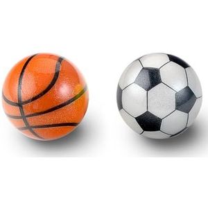 Perixx Peripro-303X2H sporttrackball, 3,4 cm, grappig basketbal- en voetbalontwerp, compatibel met M570, M575, PERIMICE-517/520/717/720 en andere 3,4 cm trackball-muis