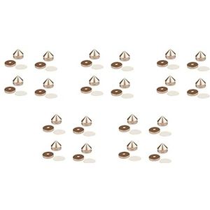Fegtrty 20 Set Hifi Audio Voet Spikes Vloer Voet Nail Aluminium Speaker CD Kast Power Versterker Computer (Goud)