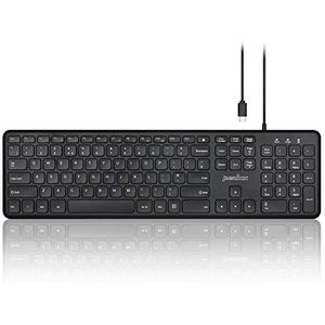Perixx - PERIBOARD-210 - Toetsenbord - Zwart - USB-C - Volledige Grootte