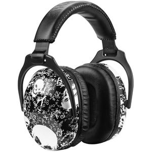 ZOHAN 030 Opvouwbare Ruisonderdrukkende koptelefoon, Comfortabele Gehoorbescherming met Draagtas, SNR 27 dB voor Autisme, ADHD, Vuurwerk, Concert, (The Skull)