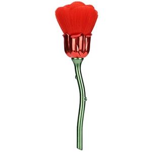 Nagelstofborstel Rose-vormige Elegante Nagelreiniging, Stofverwijderingsborstel, Make-up Losse Poederblushborstel, Manicureborstelopruimgereedschap, Make-upborstelset(Rood)