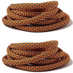2 paar 5~6 mm dikke duurzame vervangende veters, geschikt for sneakers, trainers, vrijetijdsschoenen, canvas schoenen schoenveters. (Kleur: zwart reflecterend) (Color : Orange Reflective, Size : L