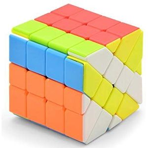 Yealvin Fisher Cube 4x4x4 Yileng kubus 4x4 magische snelheid kubus puzzel kubus kleurrijk