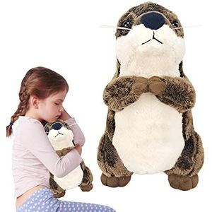 Gevulde otters knuffel voor baby's,Gevulde Otters Voor Baby's - 20 cm 7,87 inch bruine gevulde zeeotters voor baby's, zachte knuffelbare cadeaus voor kinderen Ukalou