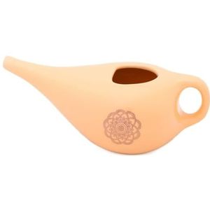 Bodhi NETI POT Neusspoelkannetje, keramisch Neti-kannethi-potje met mandala (goud)