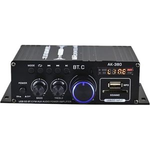 DJ-controller AK380/G8/AK370/AK270/AK170 800W 12V Thuis Auto Hifi Eindversterker Stereo BASS audio Amp Speaker Klasse D Auto Thuis Geluid Eindversterker(AK170 NO bluetooth)