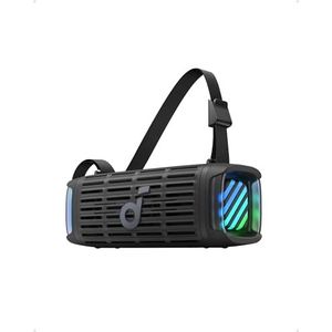 soundcore Boom 3i van Anker – Robuuste outdoorluidspreker, Bluetooth-luidspreker, waterdicht IP68, 50 W BassUp 2.0-geluid, Bluetooth 5.3, 16 uur speeltijd, lichtshow + TWS-stereo, kajakken, vissen