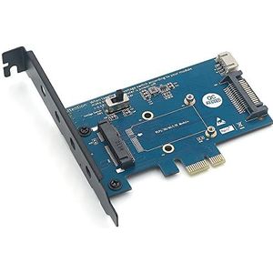 BQZYX+ Mini PCI-E PCI Express naar PCI-E 1x Adapter met SIM-kaartsleuf voor WiFi en 3G/4G/LTE-kaart