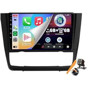 A,Y300S,YLOXFW Auto Stereo Android 15.0 Radio Sat Nav voor 1 Series E88 E82 E81 E87 2004-2014 GPS Navi 9'' Cartablet Multimedia Video Player FM BT Ontvanger met Carplay 4G 5G WiFi DSP SWC