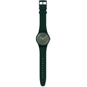 Swatch Herenhorloge analoog Zwitsers kwarts horloge met silicone armband SUOG710