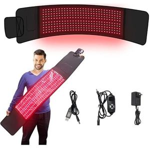Lichttherapieriem - Rood - 3-in-1 Nabije Infraroodtherapieomslag - Met Timer en Therapie op Afstand