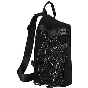 Sling Rugzak Borsttas Roze Landschap Eiffeltoren Anti Diefstal Crossbody Schoudertas Dagrugzak Outdoor Sport Reizen Wandelen voor Mannen Vrouwen, Hart, Crossbody Backpack