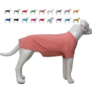 Lovelonglong Huisdier Kleding Hond Kostuums Teckel Kleding Blank T-Shirt T-shirts voor Teckel Honden, Corgi 100% Katoen Lotuspink D-M