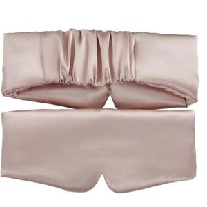 Cmis Kbei Zijde satijnen slaapmasker comfortabel slapen oogmasker oogmasker oogschaduw ogen ontspannen vergrote ooglapje vrouwen mannen slaap gezondheid (roze, 1 stuks)