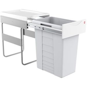 Hailo Easy-Cargo Inbouw Prullenbak - 40 l - Grijs