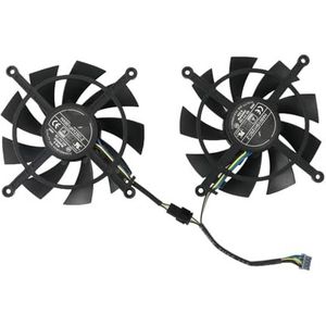 2 stuks grafische kaartventilator, HA9015H12SC-Z, videokaartkoeling voor MSI voor RTX 3060ti 3070 LHR 8GB Twin OC