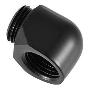 2 stks 90 Graden G1/4 '' Draad Messing Elleboogfitting, Connector Extender Adapter voor Computer CPU Waterkoelsysteem(Man-vrouw)