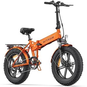ENGWE EP-2 PRO E-Bike Elektrische Fiets Opvouwbare | 20''×4.0"" Fat banden | 48V 13Ah Lithiumbatterij | Range 120KM | 7 Speed | 25KM/H (Oranje)