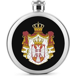 Coat Arms of Serbia Heupfles 140 ml lekvrije drankfles roestvrij staal wijnfles voor bruiloft feest geschenken