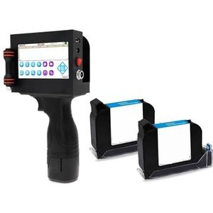 Handheld Draagbare Printer Touchscreen QR Code Printer For Hout Plastic Metaal Glas Voedsel Pakket Datum QR Code Drukmachine(Package 4)