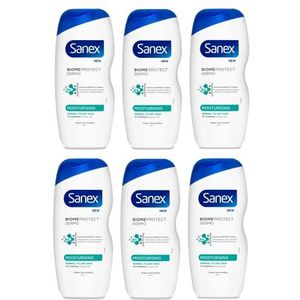 Sanex Biome Protect Dermo Moisturising Shower Gel - 6 x 225 ml