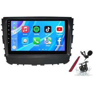 Android 14 Autoradio Sat Navi voor S-sangyong Rexton (2019) 9 Inch Touchscreen Multimedia Speler met Draadloze Carplay GPS Navigatie FM RDS Bluetooth 5G-WiFi SWC DSP,M100s