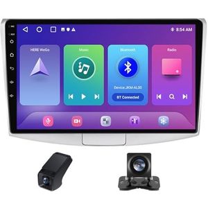 Autoradio geldt voor Volkswagen Passat 7 B7 NMS 2011-2015 9 inch Touchscreen met Wireless Carplay Android Auto,GPS-navigatie 2 DIN Radio Android Bluetooth/Achteruitrijcamera(X1)