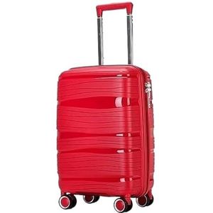 Bagage Koffer Trolley Koffer Reiskoffer Met Draaiwielen, Lichtgewicht Ergonomische Handgrepen, Handbagage Reiskoffer Handbagage (Color : A, Size : 24in)