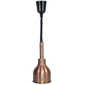 Commerciële voedselverwarmer, buffetverwarmingslamp om voedsel warm te houden, voedselwarmte hanglamp for foodservice restaurant keuken, 60-180cm intrekbare voedselverwarmingslamp (Color : Red Bronze