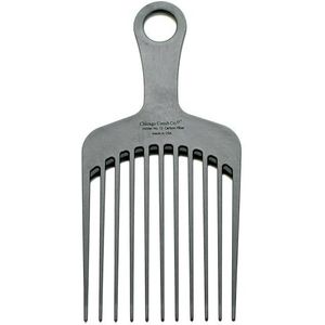 Chicago Comb Model 12 koolstofvezel, XL brede tandenstoker, antistatisch, 19 cm, gemaakt in de VS, grote ontwarrende en stylingplectrum