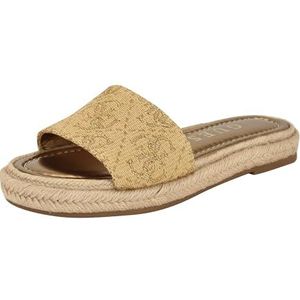 GUESS Katic platte damessandalen, goud logo 710, 36 EU, Goud Logo 710, 36 EU