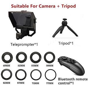 Teleprompter, Mini Teleprompter Draagbare Inscriber Mobiele artefactvideo met afstandsbediening for telefoon, Online onderwijs livestreaming(XT-3S)