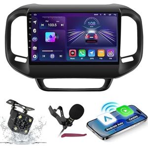 Android 14 Autoradio Navi voor F-iat Toro 2017-2020 9 ""Screenradio met draadloze carplay Android Car GPS Navigatieondersteuning Bluetooth 5.0 HIFI FM 5G-WiFi SWC MIC-camera,M100s