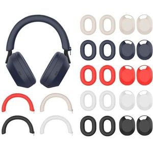 voor Sony WH-1000XM5 hoofdtelefoon ear cap cover hoofdband beschermende Shell (blauw)