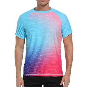 VAYAGER Heren UV-shirt Rash Guard T-shirt Zwemshirt UPF 50+ Badshirts, Sneldrogend, Losse pasvorm, Watersurfshirt