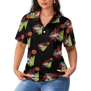 California Mountains Bear dames poloshirts met korte mouwen casual T-shirts met kraag golfshirts sport blouses tops XL
