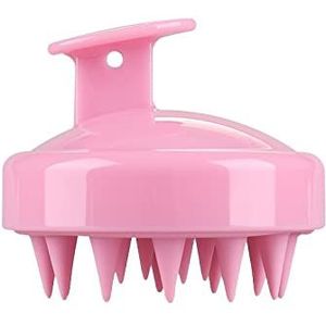 Hoofdhuid Massager, lichaam hoofdhuid massage borstel shampoo haar wassen kam douche borstel bad spa afslanken massage borstel shampoo borstel (kleur: rood) (kleur: roze)