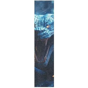 KAAVIYO Vuurvlam, koud, slang, blauw, kunstpatroon, griptape voor skateboard, grip tape, zelfklevend, antislip, voor longboard stickers, grip (23 x 84 cm, 1 stuk 44 x 25 cm)