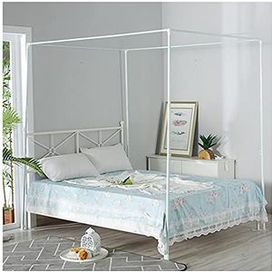 Dalovy Hemelbed muggennethouder vier hoekbed, roestvrij staal ijzerkunst bedoverkapping baldakijn muggennet frame, bedoverkapping, frame voor Twin/Full/Queen/California King/King Size bed, 1,8 × 2,2 m bed
