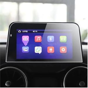 Auto Navigatie Schermfolie Voor DFSK 500 Voor Fengon 500 2022 7 8.8 Inch Autoradio GPS Navigatie Interieur Gehard Glas Screen Protector Film (Size : For 7 inch)