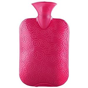 DieffematicRSD Warmwaterkruik 1000ml 2000ml Draagbare Warmwaterkruik Hoge Dichtheid PVC Warm Houden Handen Voeten Vrouwelijke Buik Warmer explosieveilige Hot Water Zakken (Color : Red, Size : S)