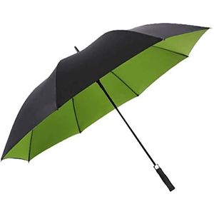 Anti-Storm Paraplu 34 Inch Automatische Opening 2-4 Personen Winddicht Grote Golf Paraplu Volwassen Mannen Klassieke EVA Handvat Sneldrogend Sterk 8 Ribben Reizen 150cm (green)