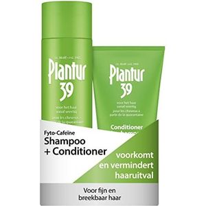 Plantur 39 Cafeïne Shampoo en Conditioner Set voorkomt en vermindert haaruitval | Voor fijn broos haar | Unieke galenische formule ondersteunt haargroei