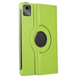 360 Graden Roterende Folio PU Lederen Tablet Case Geschikt for Lenovo Xiaoxin Pad 2024 TB331FC 11 inch Stand Case(Green)