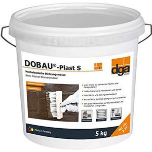 Dobau Plast S 5 kg - vloeibare afdichting, dakhuidafdichting, zeer elastische afdichtingsmassa op bitumen-latex-emulsiebasis, afdichting