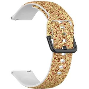 RYANUKA Compatibel met Amazfit GTR 2e / GTR 2 / GTR 3 Pro/GTR 3 / GTR 4 (goud) 22 mm zachte siliconen sportband armband armband, Siliconen, Geen edelsteen