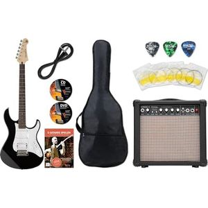 Yamaha Pacifica 012 BL Elektrische gitaar Black Starter Set